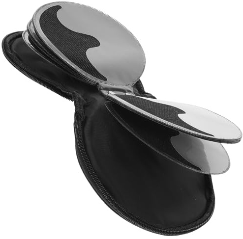 ULDIGI Porta CD Cremallera 20 Piezas de Tela Oxford para Coche | Libro de Carpetas Transparente, para Música y Blue-rays, Portátil, Protección Fiable en Viaje y Auto