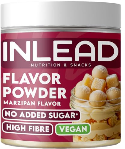 INLEAD - Flavor Powder | Geschmackspulver für Quark, Skyr & Proteinshakes | Intensive Aromen für individuelle Dosierung | Vielseitig einsetzbar in Küche & Alltag (Marzipan)