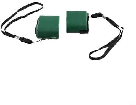 Snowchecking USB-Handkurbel für Ladegerät, manueller Dynamo-Generator, für Handy, tragbare Powerbank, mit LED-Licht, für Reisen, Camping, Outdoor, Grün, 2 Stück