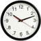 TFA Dostmann Analoge Wanduhr, 98.1077, Abdeckung aus Glas, gut ablesbar, 30cm Durchmesser, schwarz