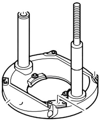 Makita 151158-9 Base completa per modello 3600BR, 3612BR Router