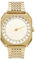 slow Jo 04 - Schweizer unisex Einzeigerarmbanduhr analoge 24 Stundenanzeige Edelstahlarmband gold