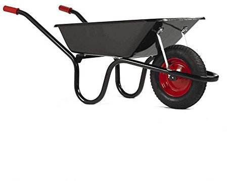 Chillington Camden Classic 85LTR Wheelbarrow Black Puncture Free Tyre Epoxy Powder Coated Tray