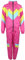Foxxeo Costume anni '80 per adulti Premium anni '80s Tuta Assiansuit Assi – Uomo Taglia S-XXXXL – Carnevale Costume di Carnevale, colore rosa giallo baby blu, taglia: L