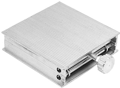 Piattaforma elevatrice laboratorio regolabile 90x90mm in lega di alluminio - Sollevatore universale per banco di lavoro