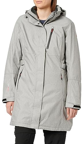 Killtec Damen Alisi Funktionsparka Mit Abzippbarer Kapuze, Grau, 42 EU