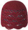 ZLYC Damen Mädchen Mütze Handgemachte Sommermütze Strickmütze, Bordeaux Uni, One Size