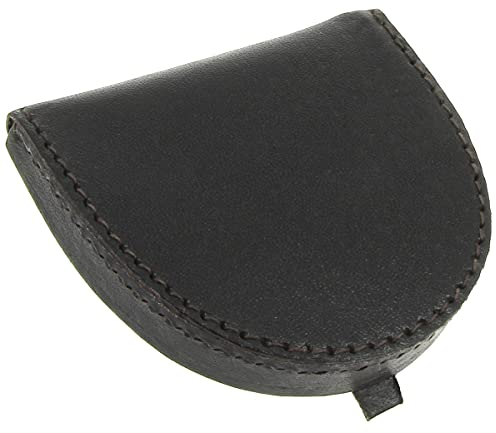 Porte Monnaie Cuir Brun KARL LOVEN Cuvette Léger 2 Compartiment Monnaie Billet