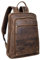 STILORD 'Watson' Laptop Rucksack 15.6 Zoll Leder Backpack Business Lederrucksack Herren Rucksack XL für Breite DIN A4 Ordner Tagesrucksack Vintage Echtleder, Farbe:calais - braun