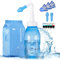 KOIKEY Neti Pot Sinus Sinusal，Botella de Lavado 300 ml，con 30 paquetes de sal y un termómetro，a presión del limpiador nasal para adultos y niños, sin BPA