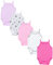 TupTam Body Neonato Bambina 5 Pezzi – Body Neonato in Cotone con Spalline, Perfetto per l’Estate, Rosa/Viola/Rosa/Grigio/Stelle, 104