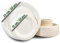 100 assiettes jetables rondes en forme de canne à sucre. 50 plaques de 23 cm et 50 plaques de 15 cm. Assiettes jetables extra solides, pour le camping, les pique-niques, les fêtes, les barbecues.