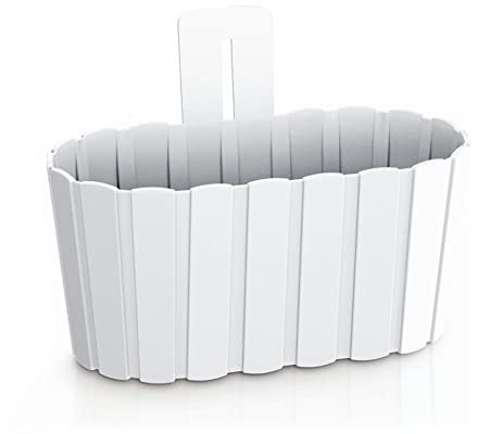 Maceta de pared BOARDEE WALL 2,2L., dimensiones (mm) 194x150x202, color Blanco