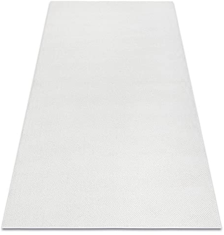 rugsx Teppich Casablanca Plus Einfarbig, Schleife, für Zimmer, Wohnzimmer, Schlafzimmer, Creme 200x400 cm