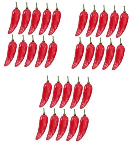 Artibetter 108 Pcs Miniture Decorazione Ornamento Fai Te Finta Verdura Peperoncino Decorazione Decorazione Vegetale Peperoncino Falso Piccolo Peperoncino Peperoncino Piccolo