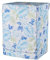 Odot Funda Lavadora Exterior Impermeable, Universal Cubierta para Lavadora y Secadora Carga Frontal, Funda de Protección Solar Antipolvo con Cremallera (Hoja Azul,XL)