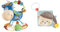 Playgro 101145 Plüschrassel Pferd, Lernspielzeug & Fehn Soft Bilderbuch Bruno – Baby Fühlbuch aus Stoff mit Tier Motiven - Stoffbuch Spielzeug zum Aufhängen für Kinderwagen und Babyschale