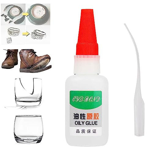 Oily Glue, Welding Glue High Strength Oily Glue,Uniglue Universal Super Glue, Waterproof Glue Fast Repair Curing, Strong Glue for Plastic/Leather/Model/Rubber/Shoes etc