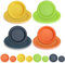 Evanda Plastic Plates 8 Pieces, Dinner Plates 19/26cm Unbreakable and Reusable for All Purpose and All Age BPA Free, Microwave Safe Dishwasher Safe (Mutil Color)