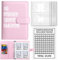 100 Briefumschläge Challenge Binder, Cash Binder mit Umschlag, Sparen Challenge Binder, Geldsparumschlag für Schule, Zuhause