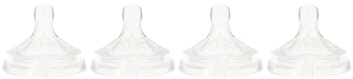 Philips Avent Lot de 4 tétines pour biberons Natural avec 4 trous pour les bébés de 6 mois et + (Modèle SCF044/27)