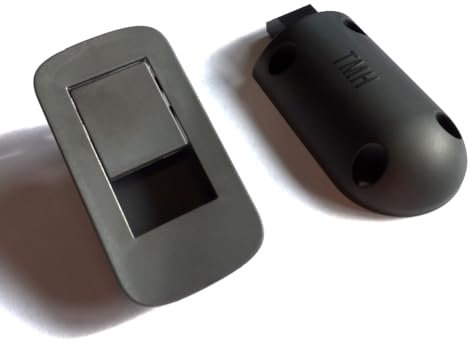 The Metal House Black Flush Fitting Campervan Caravan Motorhome Door Handle Catch Latch (1)