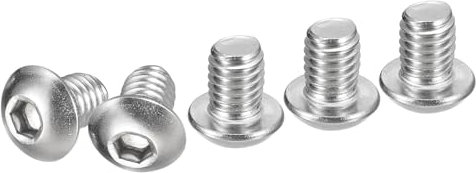 DTGN Tornillos de Cabeza Botón con Casquillo Hexagonal de 3/8-16x1/2 Paquete de 15 Bueno para Máquinas Acero Inoxidable 304 18/8 Rosca Completa Unc Fijaciones