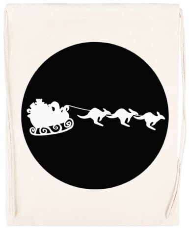 Kwantees Australisches Weihnachten Unisex Beige Sporttasche Umweltfreundlicher Sack
