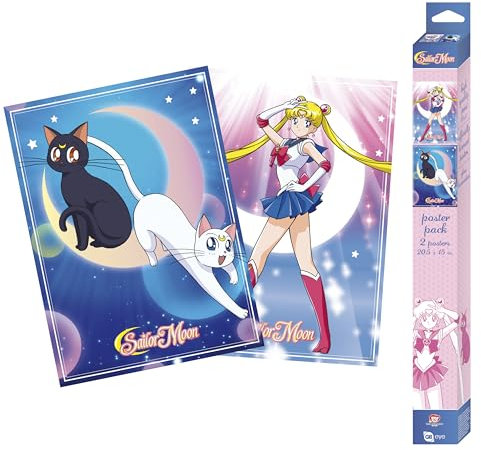 GB eye - Sailor Moon Set 2 Chibi Poster Sailor Moon & Katzen
