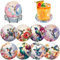Lxmsja 8 STK Diamond Painting Untersetzer mit Halter, Diamond Painting Vogel, Diamant Painting Bilder Erwachsene Kinder, Diamant Tassenuntersetzer mit Kork, Basteln Erwachsene Frauen