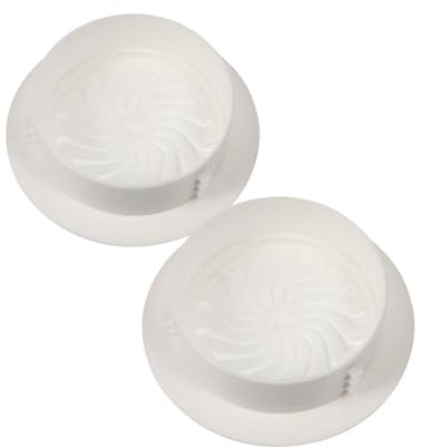 TOGEVAL 2pcs Air Conditioner Wall Hole Covers Decorative Reserved Hole Caps for Wall Mice Prevention and Aesthetic Use Material Easy Installation
