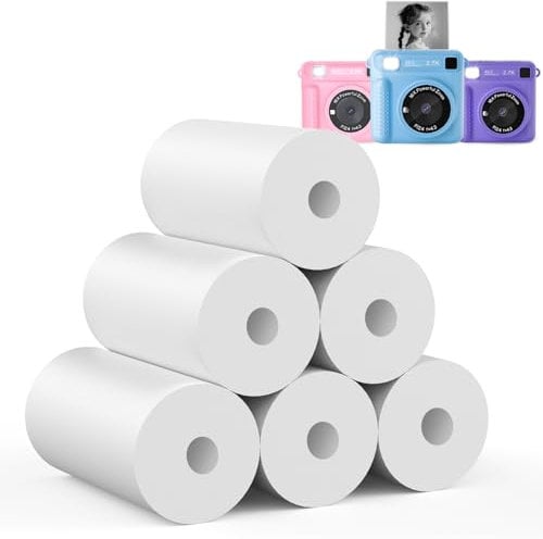 Kids Instant Print Camera Refill Paper 6 Rolls