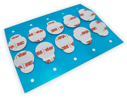 3M Klebeband transparente doppelseitige Klebepads VHB 4910 EXTRA STARK mit Abziehlasche (20mm Durchmesser - 20 Stück)