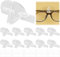 10 Pcs Glasses Holder, Self-Adhesive Wall Mounted Glasses Holder Rack, Sunglass Organizer, Glasses Holder for Creative Nose Shaped Glasses, Hanging Sunglasses Organizer, Eyeglass Display
