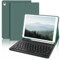 JADEMALL Keyboard Case for iPad 10.2 9th/8th/7th Generation, Wireless Bluetooth Detachable Keyboard, Slim Cover with Pencil holder for iPad 10.2 Inch/iPad Air 3/iPad Pro 10.5 Inch 2017, Dark Green