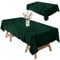 Grüne Samt Tischdecke 63x98 Zoll Rechteck Smaragd Grüne Tisch Stoff Vintage Dunkelgrüner Tischtuch Waschbarer Samt Tischtuch