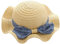 Aiyomimo Chapeau de paille pour bébé fille - Chapeau de soleil avec nœud - Pour le printemps et l'été - Chapeau de plage, jaune, 12-24 mois