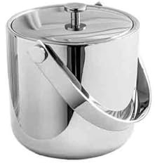 Vickyliou Ice bucket, Ice Cube Bucket Light Luxury Ice Bucket Tray Home Commercial Stainless Steel Ice Storage Bucket Ornament ,Yeti bucket