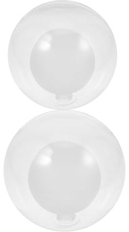 ARTIBETTER 2 Stück Kronleuchter aus Glas Glasschirme für Pendelleuchten Leuchten-Ersatz-Globusschirm Lampenschirm aus Glaskugel Pendel-Ersatzglasschirme Transparent