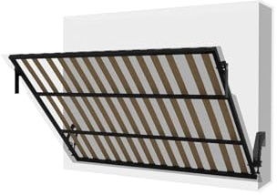 Wallbedking Morphy Platzsparender Schrankbett - Wandbett Pull-Down-Wandbett-Rahmen – Modulares, klappbares Murphy-Bett für DIY- und maßgefertigte Einbaumöbel (160x200 cm, Horizontal)