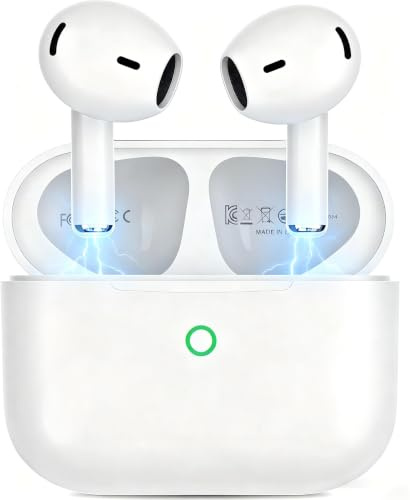 BGJRBY Wireless Earbuds, Bluetooth 5.4 in Ear Headphones, with 4 ENC Noise Cancelling HD Mic Earphones, 48 H Playtime HiFi Stereo Headphone, IPX8 Waterproof Touch Control for iPhone/Android/Airpods