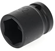 GEDORE Douille impact, Douille avec entraînement 1/2 12,5 mm, Profil UD 6 pans, Taille 22 mm, Actionnement par une machine, Voiture K19 22