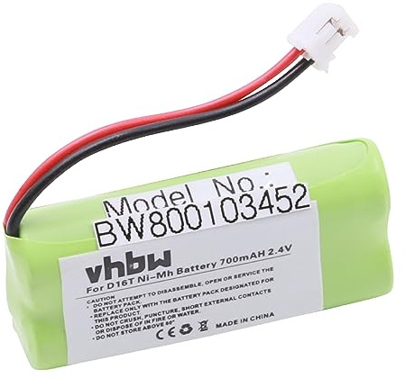 vhbw 1x Akku kompatibel mit Sagem D16T | D16T Duo, D21T, D21V, D16T Duo 2, D18T schnurlos Festnetz Telefon (700 mAh, 2,4 V, NiMH) - Ersatz für 2SN-AAA55H-S-JP1