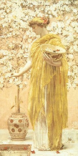 GFM Painting Handmade Oil Painting Reproductions of Azaleas 1867-68,Oil Painting by Albert Moore - 30 By 36 inches