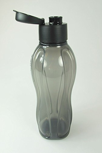 TUPPERWARE C138 Öko-Wasser Flasche Eco Schwarz 1,0 L Öko/-Trinkflasche Ecoflasche Öko