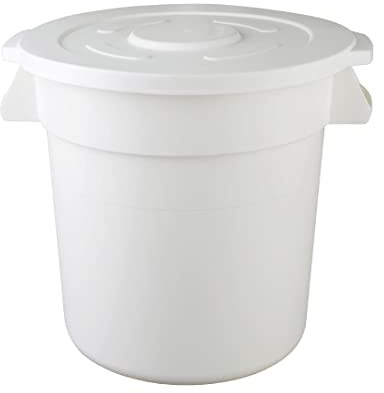 Vogue Round Container Bin White - 492mm 76Ltr