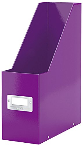 Leitz 604700 3er Sparpack Archiv-Stehsammler Click und Store, A4, Graukarton (3, violett)
