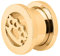 Piercingfaktor Flesh Tunnel Ohr Schraub Ear Plug Piercing Edelstahl Schraubverschluss Schlagring Design 14mm Gold
