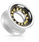 Tapsi´s Coolbodyart® Double Flared Tunnel Schraubverschluss Edelstahl Chirurgenstahl 316L Silber Gold Würfel 142mm