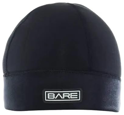Bare Neo Beanie: 2MM Stretch Neoprene, Cover Head/Ears and Stay Warm After Dive, Black L